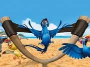 Juego Angry Birds Rio con Blu Juego Angry Birds Rio con Blu