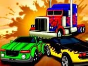Juego Carrera de Autos Transformers Juego Carrera de Autos Transformers
