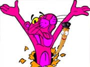 Juego Colorear a la Pantera Rosa Juego Colorear a la Pantera Rosa