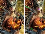 Juego Diferencias entre Mujeres con Calabaza Juego Diferencias entre Mujeres con Calabaza