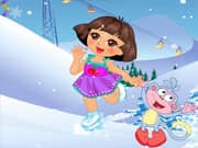Juego Dora Accidente Patinando en el Hielo Juego Dora Accidente Patinando en el Hielo