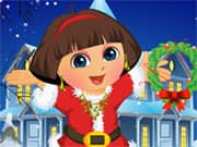 Juego Dora Christmas Dressup Juego Dora Christmas Dressup