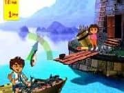 Juego Dora y Diego de Pesca Juego Dora y Diego de Pesca