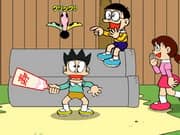 Juego Doraemon Nobita Playing Badmin Juego Doraemon Nobita Playing Badmin