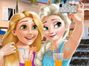 Juego Elsa Frozen and Rapunzel Selfie Time Juego Elsa Frozen and Rapunzel Selfie Time