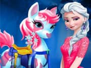 Juego Elsa Frozen Cuidado del Pony Juego Elsa Frozen Cuidado del Pony