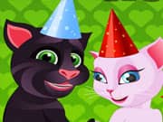 Juego Gato Talking Tom y Angela Cake de Bodas Juego Gato Talking Tom y Angela Cake de Bodas