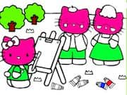 Juego Pintar a Hello Kitty Juego Pintar a Hello Kitty