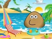 Juego Pou At The Beach Juego Pou At The Beach