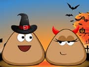 Juego Pou Besos en Halloween Juego Pou Besos en Halloween
