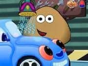 Juego Pou Lava su Coche Juego Pou Lava su Coche