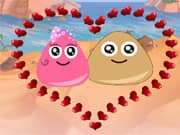 Juego Pou y su Novia Aventura en la Playa Juego Pou y su Novia Aventura en la Playa
