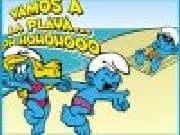 Juego Puzzle Pitufos en la Playa Juego Puzzle Pitufos en la Playa